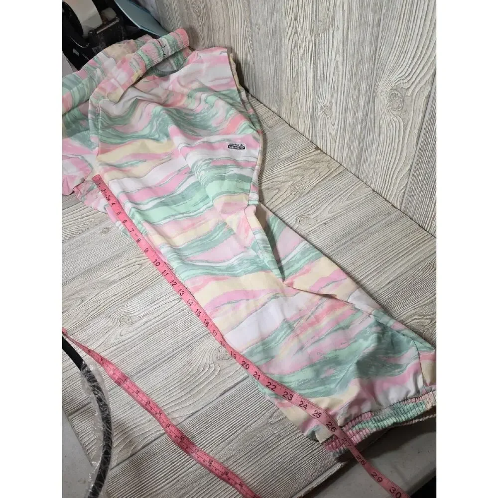 Adidas Pastel Watercolor Marble Print R.Y.V. Track Joggers Pants Womens 3X NWT